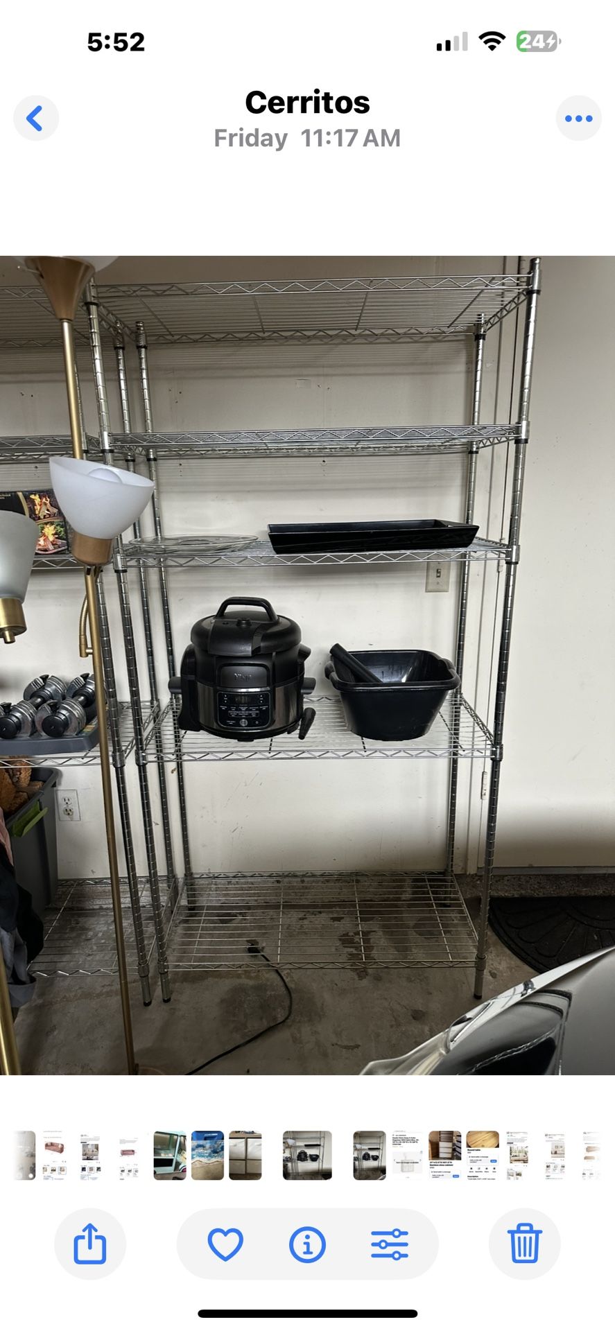 Stainless steel Commercial Grade Shelves. $15 Each
