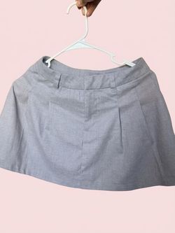 Gray Mini Skirt with Belt Loops H&M