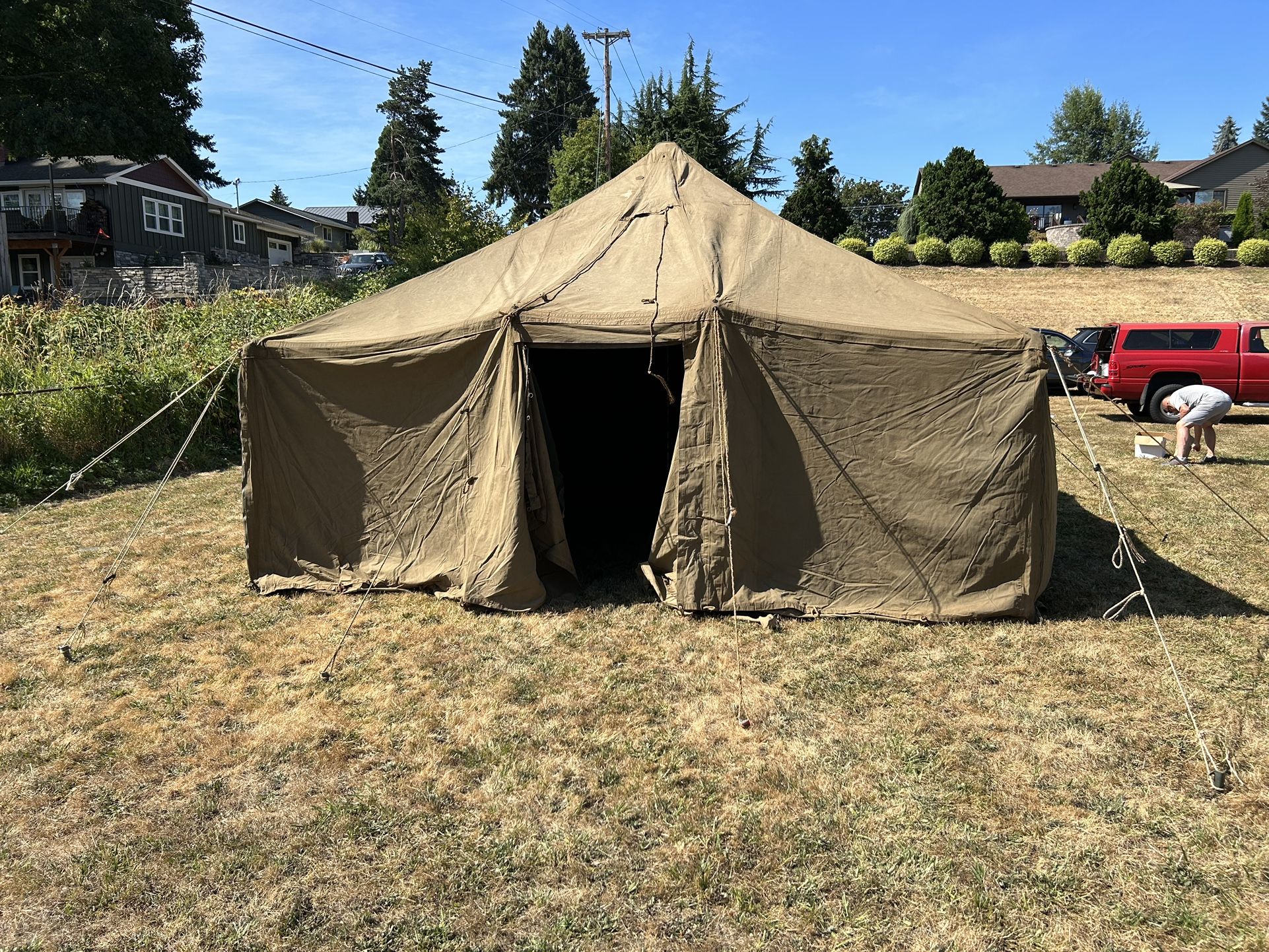 UPDATE 16x21 Canvas Army Tent