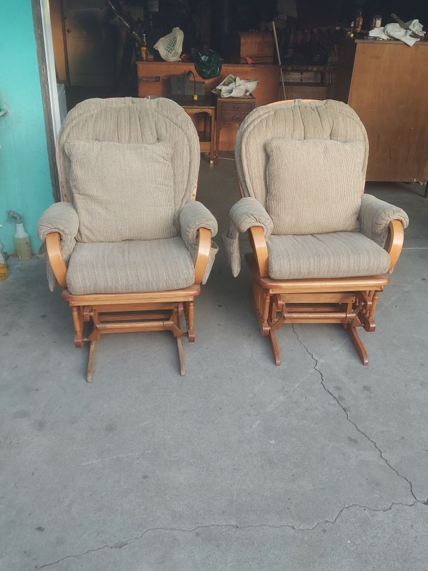 Comfy Rocking Chairs $50 Each Or $100 For Both