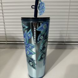 OBO Peacock Starbucks Tumbler