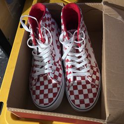 Red Checkered Vans 