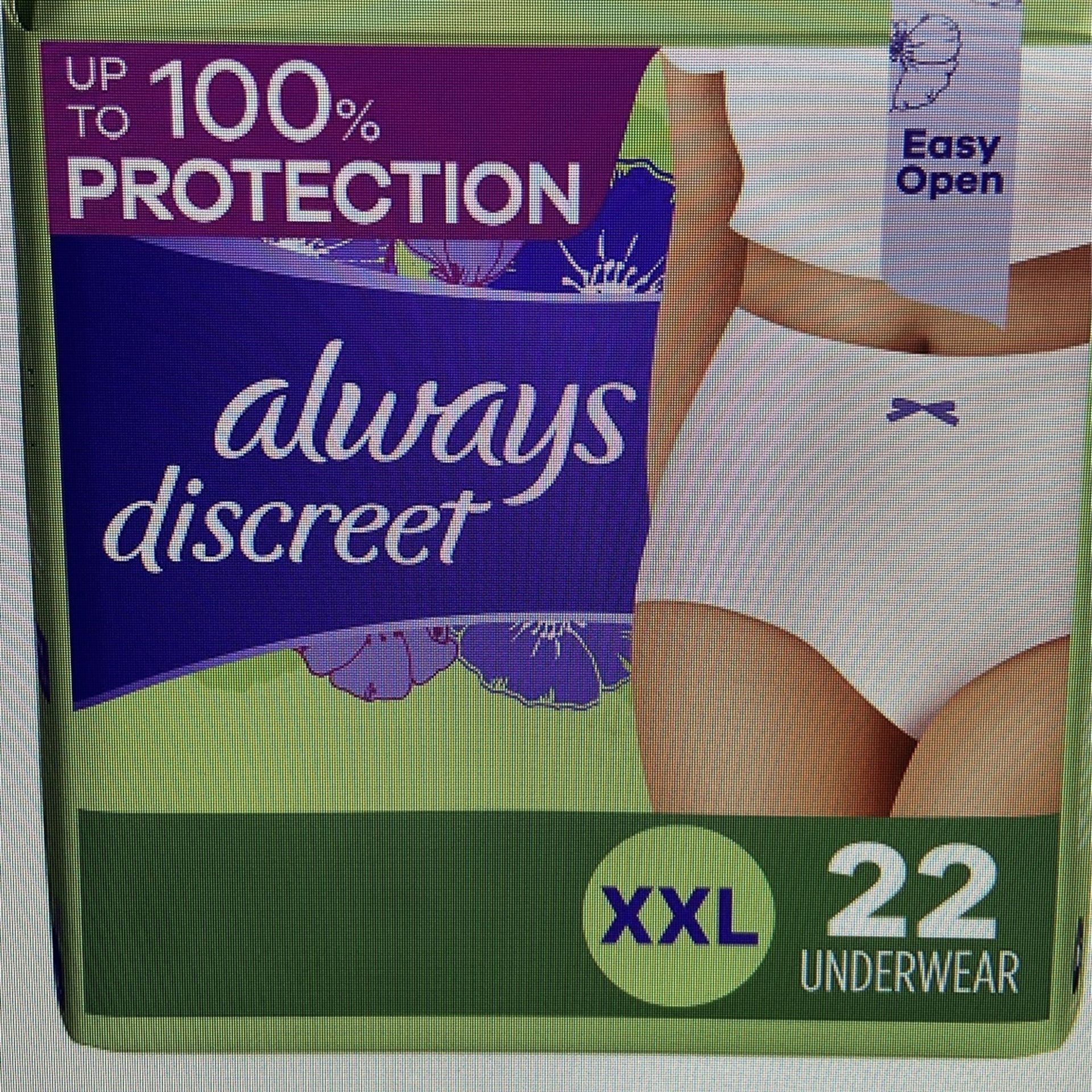 Always Discreet Ladies Underwear