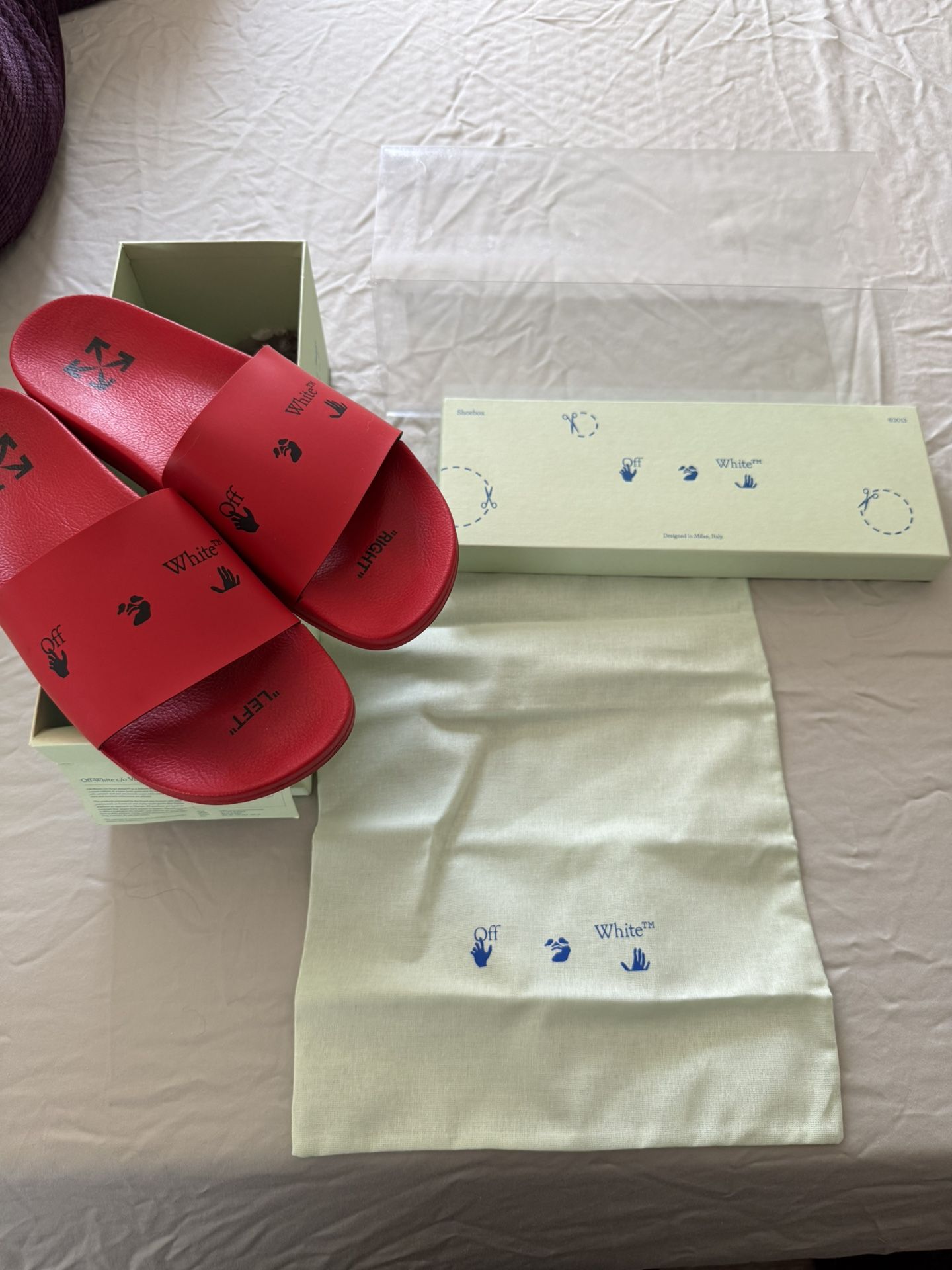 Off-White Logo Slides