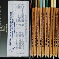 Vintage Lyra  Rembrandt  Colored Pencil Set of 12 