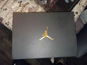 Air Jordan Shoe Box Black and Gold