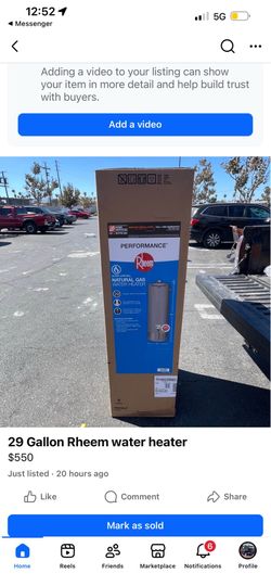 2026 Rheem water heater new