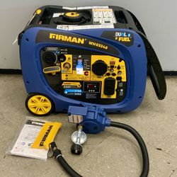 FIRMAN WH03348 Dual Fuel Inverter Generator 4000w Electric Smart Portable Regulator Kit Gasoline Liquid Propane Emergency SOS Outdoor Camping RV  