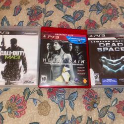 DEAD SPACE 2 LIMITED/heavy Rain/ Call Of Duty MW3 Lot PS3 CIB