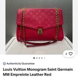 Louis Vuitton monogram Saint Germaine MM Empriente