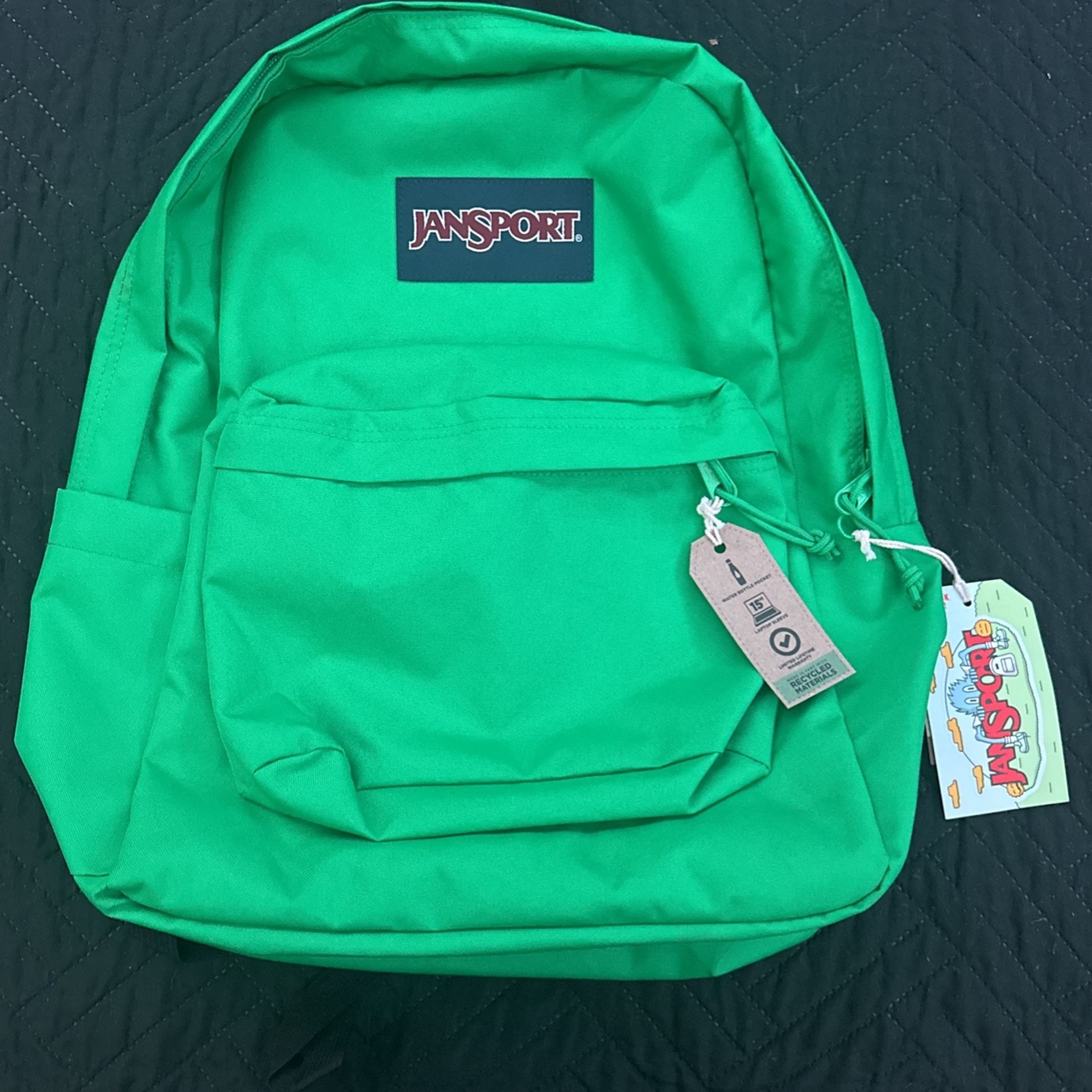 Green Jansport Backpack