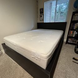 Queen Size Mattress & IKEA Bed Frame (malm)