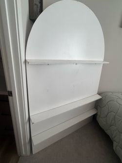 White Arch Wall Shelf Unit