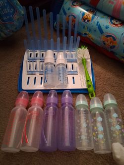 Bottles & Drying Rack