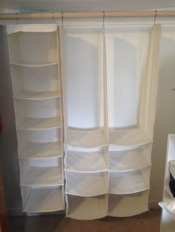 3 pieces Closet organizer! Holds heavy $15