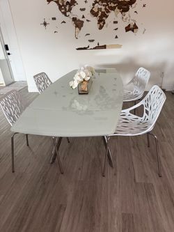 Dining table with chair