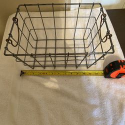Wire Basket With Handles 13”x10”x7” Deep