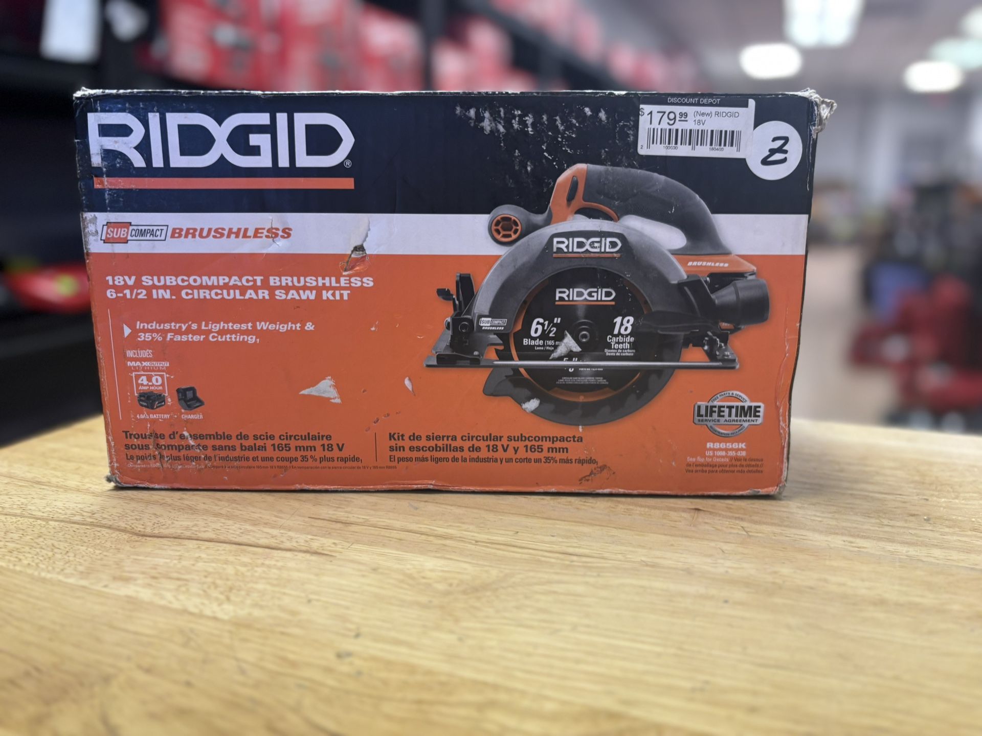 18V SubCompact Brushless Cordless 6-1/2 in. Circular Saw Kit with 4.0 Ah MAX Output Battery and Charger