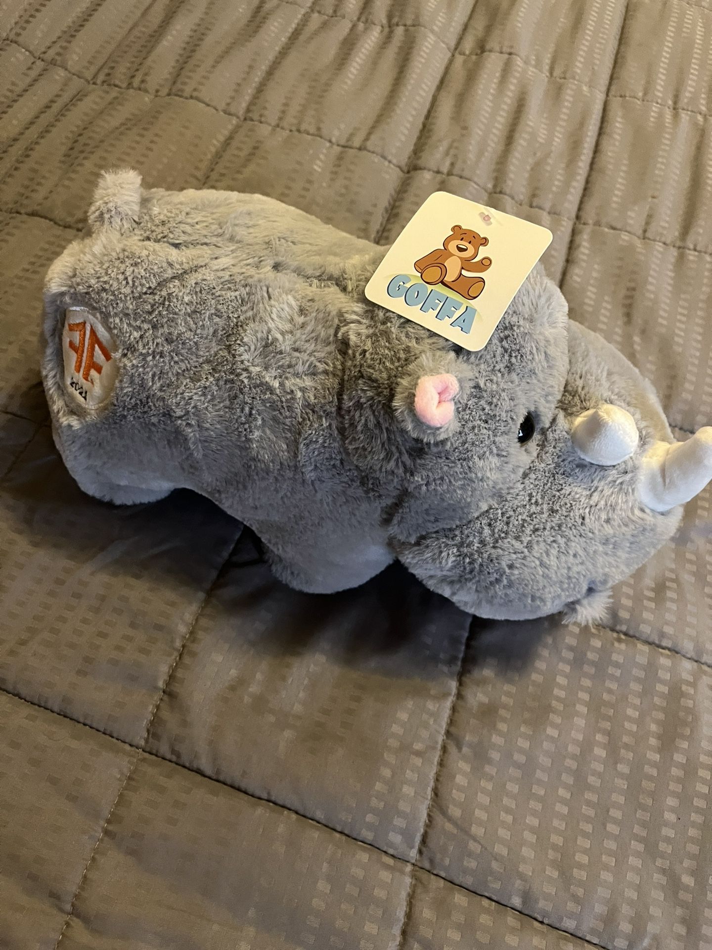 Mills Fleet Farm 2021 Rhinoceros 13" Stuffed Animal Plush New With Tags Goffa