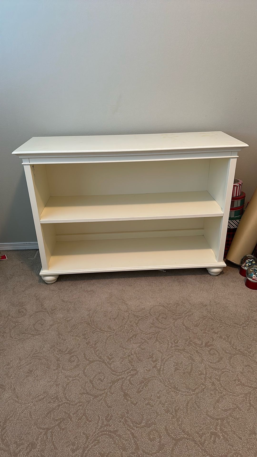 Pottery Barn White Display/Bookshelf