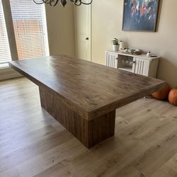 Custom Built Dining Table Solid wood Farmhouse Set Modern Rustic Bench Country Oval Round Counter Breakfast Height  Farm House 