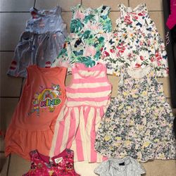 Toddler Girl Clothes Size 4/5t Summer Dresses 