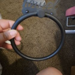 Black Towel Rack And Hoop