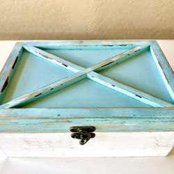 Decorative Wooden Box — Lid Opens — 12”
