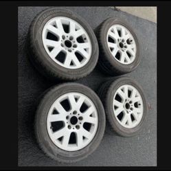 4 — 225/50r16 5x120 5x4.72 Stock Bmw 330 328 3 Series Odyssey  Wheels Rims Tires !!!