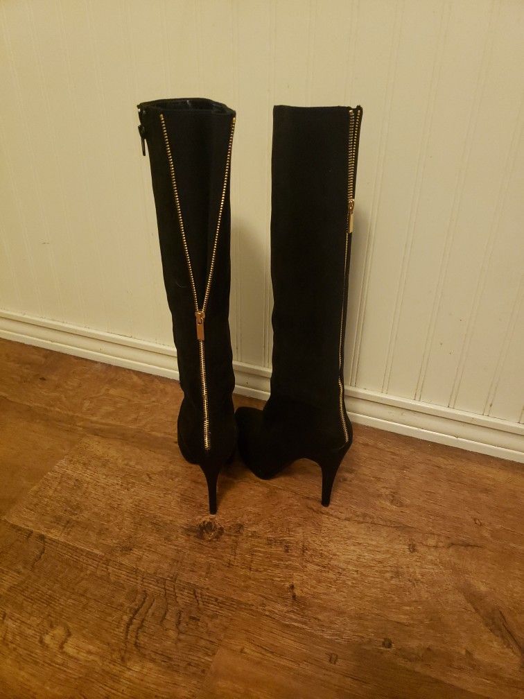 Black Knee High Size 9 Boots "ALDO"