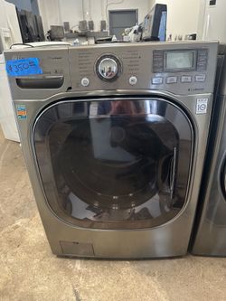 LG True Steam Direct Drive Stainless Steel Washer