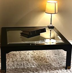 Black Glass top coffee table