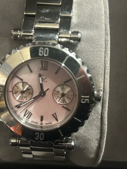 Guess Swiss Made Chronograph Watch Pink Dial