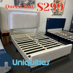 Queen Bed Frame With LED 