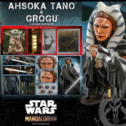 Hot Toys DX21 Ahsoka Tano and Grogu Star Wars The Mandalorian 1/6 Figure