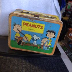 Vintage Peanuts Metal Lunchbox 1959