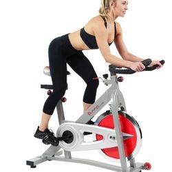 Sunny Health & Fitness Stationary Bike w Chain Drive 40 lb Flywheel Pro Indoor Cycling Exercise Cycle Trainer - SF-B901
