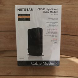 NEW Netgear High-Speed Cable Modem DOCSIS 3.0 680Mbps Download Speed Black