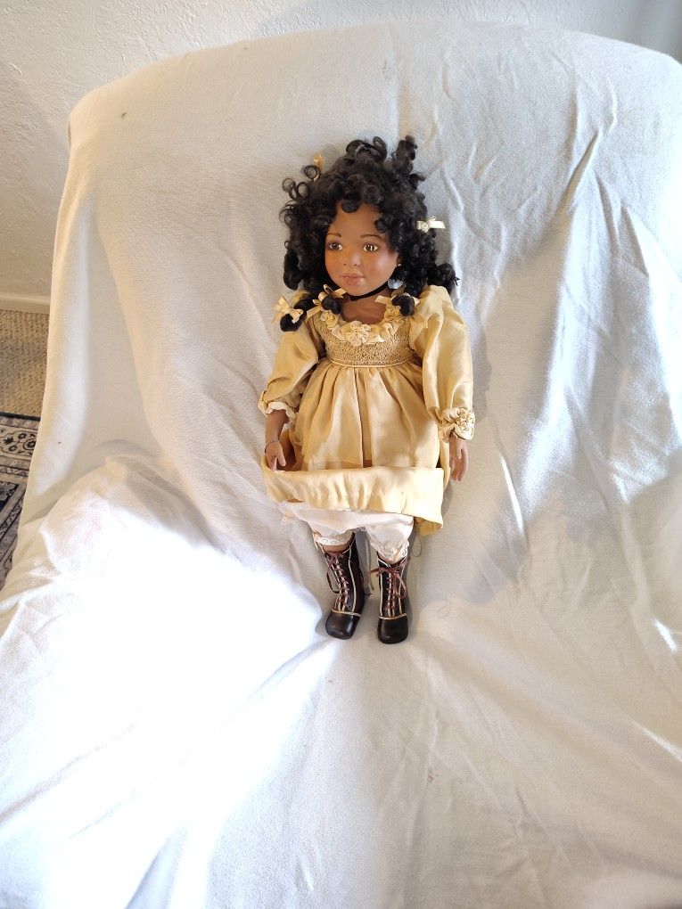 Marie Osmand Porcelain African American Doll