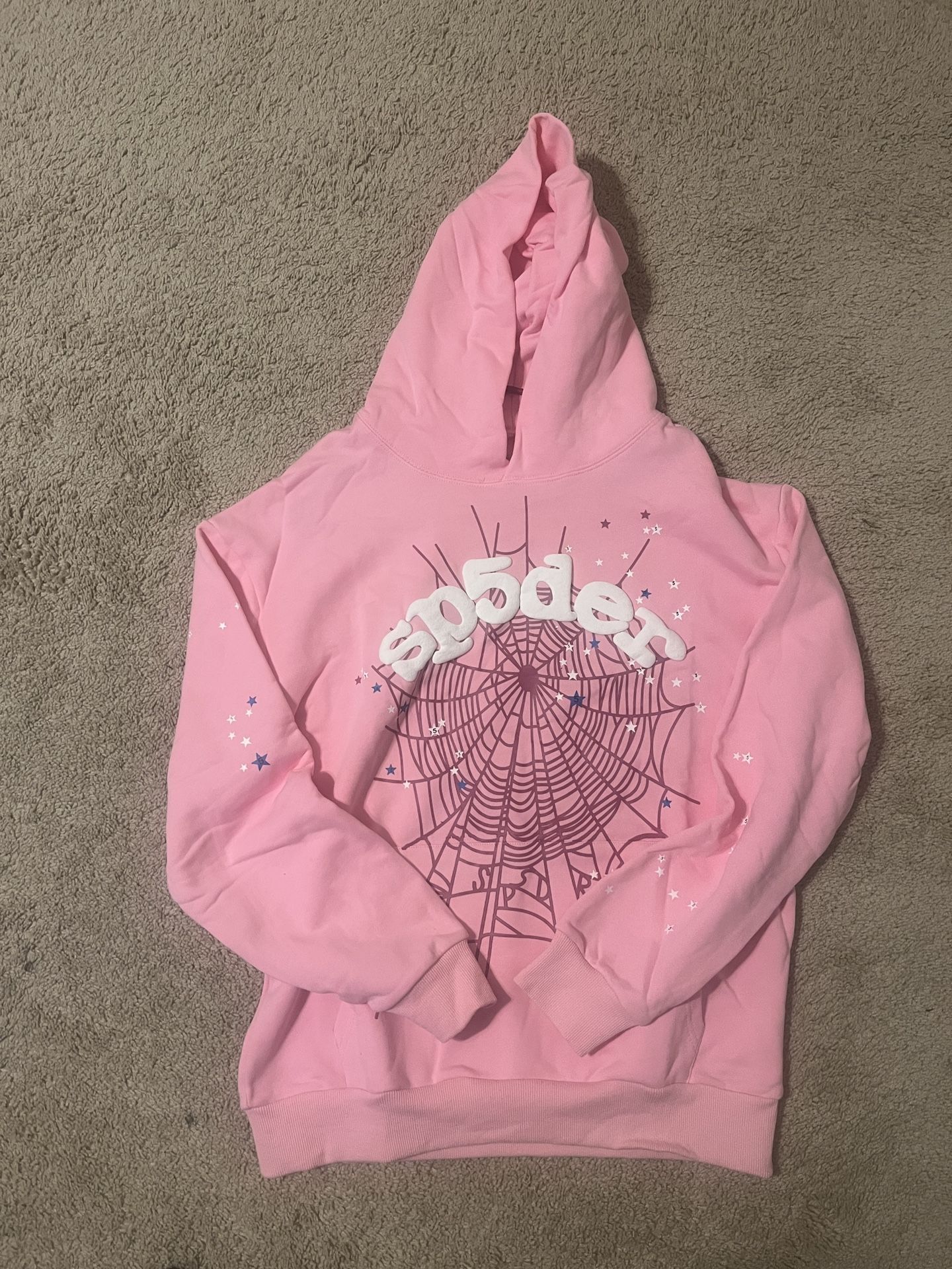 Sp5der Web Hoodie Pink