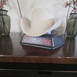 Texana Twinstone X100 Size 7 3/8 Pelo De Castor Copa Baja 41/2 Falda 3/12