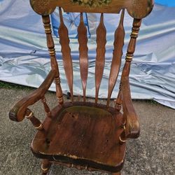 Very Sturdy Wood Rocking Chair... $100