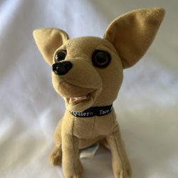 Vintage Talking Taco Bell Chihiuaua (Yo Quiero) Applause 6" Plush  Dog ~ Sound Box Doesn’t Work
