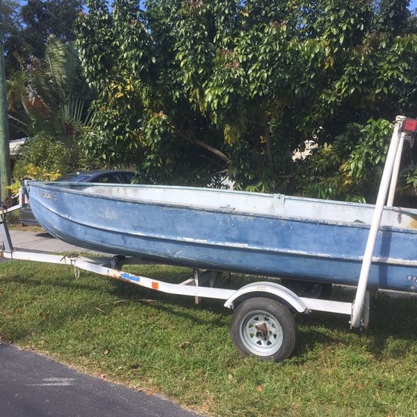 14ft Aluminum Vhull Jon Boat for Sale in Hollywood, FL OfferUp