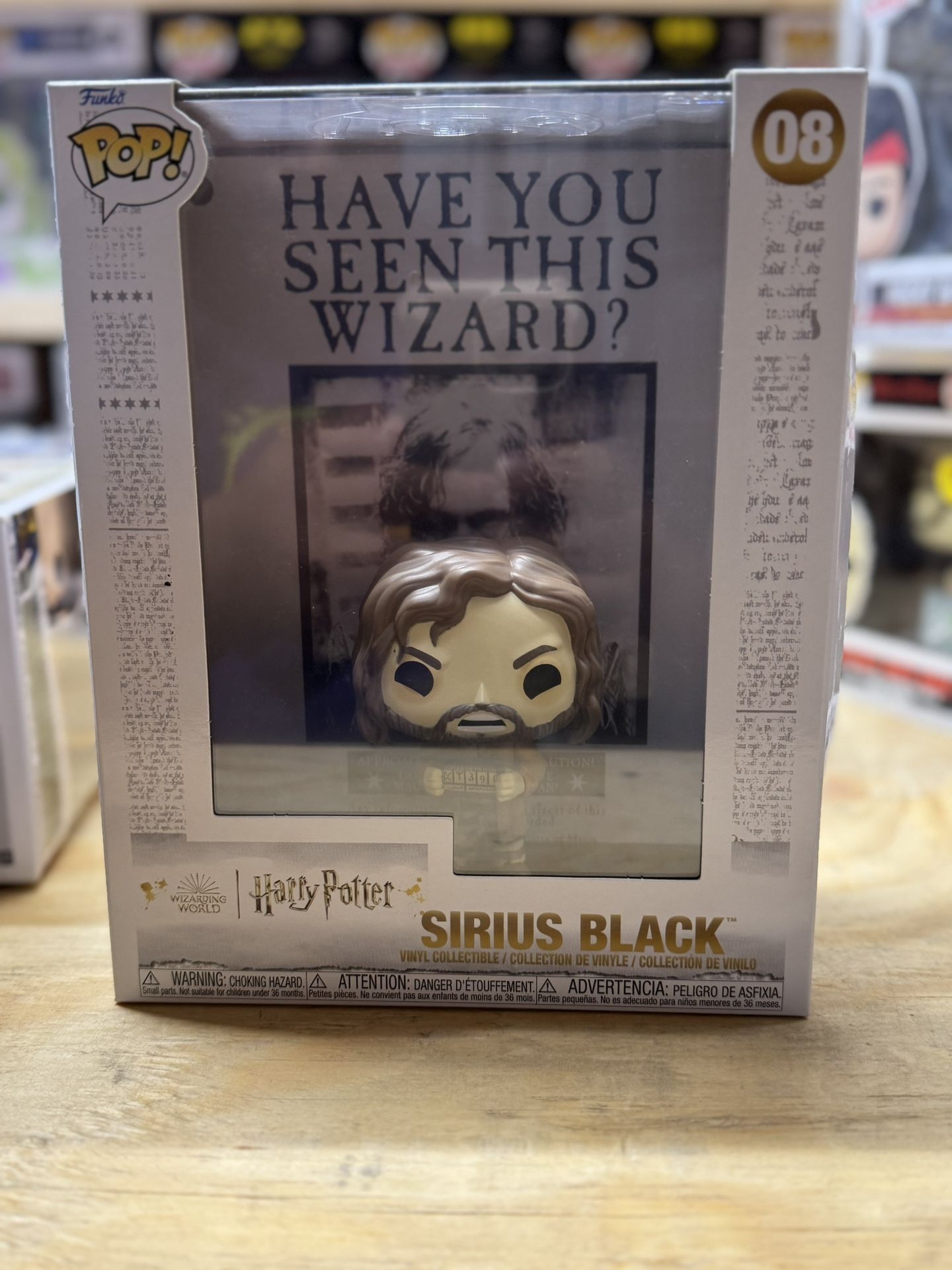 Funko Pop! Small Cover Case: Harry Potter - Sirius Black #08