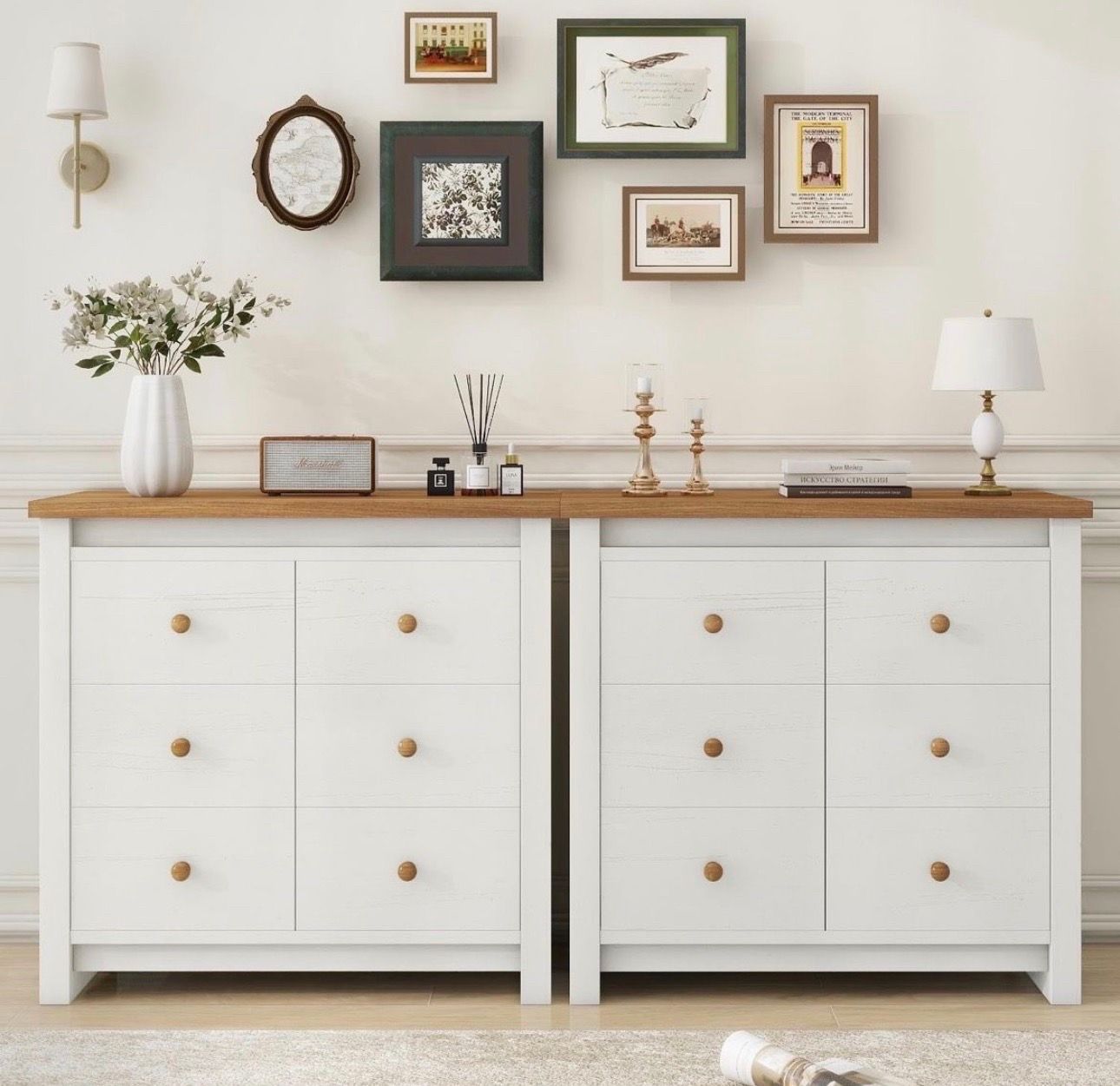 6drawer nightstand set of 2