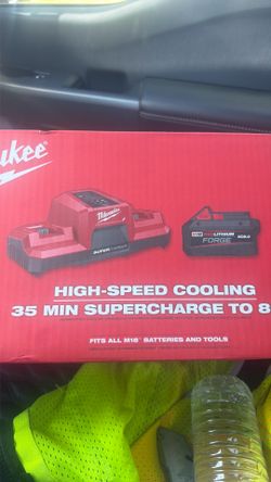 Milwaukee supercharger and Forge 8.0 battery