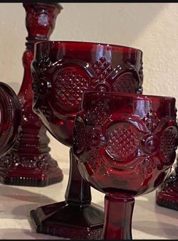 Vintage Avon Ruby Red Crystal
