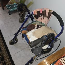 Foldable Walker Mobility Elderly Wheelchair 