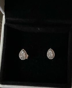 Pandora tear drop earrings